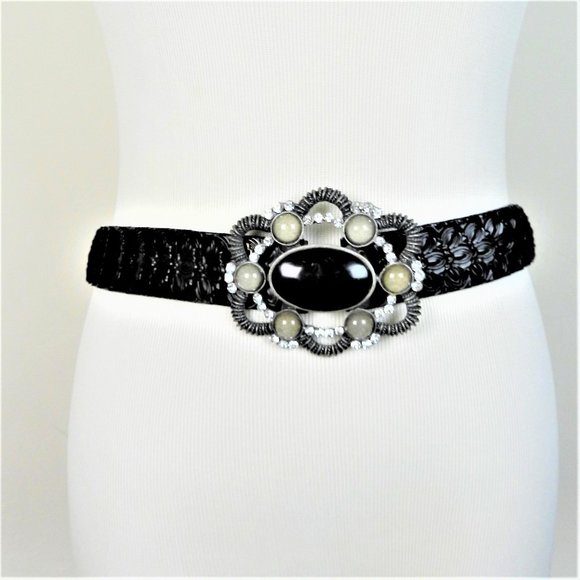 Kelli Kouri Bling Metallic Stretch Belt main image 4